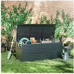 Weide Gartenbox Gartenbox Aufbewahrungsbox 1015 L aus 100% Aluminium 180 x 74 x...