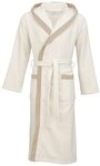 Carl Ross Unisex-Bademantel 40300, Midil&auml;nge, Walkfrottier, Kapuze, G&uuml;rtel,