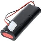 AccuCell Notleuchtenakku NiMH 7,2V 1800mAh L2x3 Sub-C mit 200mm Kabel und Stec...