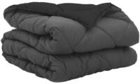 vidaXL Baumwollbettdecke Sommerdecke 200 x 155 cm Sommer 200 gsm Schwarz und