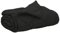 vidaXL Baumwollbettdecke Sommerdecke 240 x 200 cm Sommer 200 gsm Schwarz, Bezug: