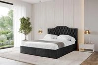 ALTDECOR Polsterbett FALIO (Polsterbett mit Bettkasten und Lattenrost, Boxbett...