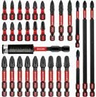 LuxusKollektion Bit-Set Bitsatz 28 St&uuml;ck PZ1 PZ2 PZ3 S2 25mm 50mm 75mm...