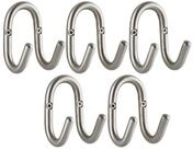 SO-TECH&reg; Kleiderhaken Garderobenhaken FARA Doppelhaken Stahl, (5-St), 88x51x59...