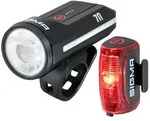 SIGMA Fahrradbeleuchtung Aura 70 + Hiro 30 Lampenset STVZO