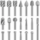 LuxusKollektion Fr&auml;sbohrer Drehfr&auml;ser-Set Holzschnitzerei 20 St&uuml;ck HSS 3 mm...