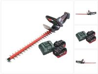 metabo Akku-Heckenschere HS 18 LTX 55 18 V 53 cm + 2x Akku 5,5 Ah + Ladeger&auml;t