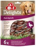 8in1 Delights Duck Spirals 60 g, Snack f&uuml;r: Hund