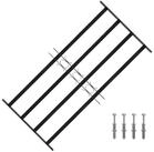 vidaXL Fenster Fenstersicherheitsgitter 115 x 60 cm Galvanisiertes Stahl