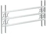 relaxdays Fensterschutzgitter Fenstergitter Einbruchschutz ausziehbar (1 St),...