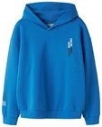 Name It Kapuzensweatshirt NKMOFRANNE LS RLX SWE BRU WH BF Baumwollmischung, locker