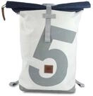 360Grad Freizeittasche Rucksack Tide Segeltuch wei&szlig;-blau Zahl hellgrau