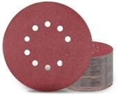 LuxusKollektion Schleifscheibe Schleifscheiben 225mm Klett P100 10 Loch Rot 50...