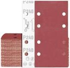 LuxusKollektion Schleifpapier Schleifpapier 80 St&uuml;ck 93x185mm Klett 240 8 Loch...