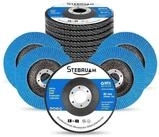LuxusKollektion F&auml;cherschleifer F&auml;cherscheiben 115 mm 12 St&uuml;ck Blau115 MM 12...