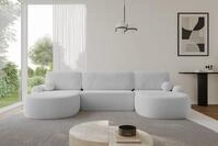 ALTDECOR Wohnlandschaft LIRA-U, Couch mit Schlaffunktion, Wohnzimmer -
