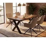 Beautysofa Esstisch TAVERO 160&ndash;240 ausziehbar, Synchronauszug (Zwei Dekore zur