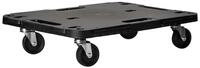 vidaXL Rollwagen Transportroller Schwarz 58x38x12 cm PP, (1 St)