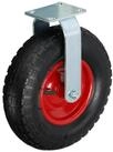 relaxdays Schwerlastrolle Bockrolle 3.50-6, (1-St), Schwarz-Rot