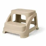 Mojawo Fu&szlig;hocker 2stufiger Tritthocker Trittstufe Hocker Kunststoff Beige...