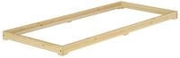 ERST-HOLZ Massivholzbett Studentenbett Futon Extra Niedrig Bettrahmen 90 x 200...