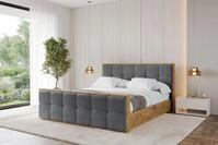 ALTDECOR Polsterbett ENZO7-Z (Polsterbett mit Bettkasten und Lattenrost,...