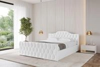 ALTDECOR Polsterbett FALIO-Z-v1 (Polsterbett mit Bettkasten und Lattenrost,...