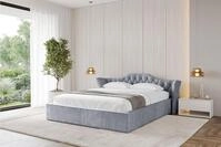 ALTDECOR Polsterbett ZORAN-v1 (Polsterbett mit Bettkasten und Lattenrost,...