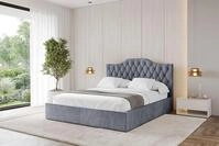 ALTDECOR Polsterbett FALIO (Polsterbett mit Bettkasten und Lattenrost, Boxbett...