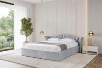 ALTDECOR Polsterbett ZORAN-v1 (Polsterbett mit Bettkasten und Lattenrost,...