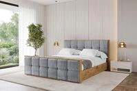 ALTDECOR Polsterbett ENZO7-Z (Polsterbett mit Bettkasten und Lattenrost,...