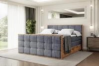 ALTDECOR Boxspringbett LOLLI7-Z KING (Multipocket-Matratze H4, H3 Matratze