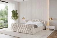 ALTDECOR Polsterbett ZORAN-Z-v1 (Polsterbett mit Bettkasten und Lattenrost,...