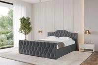 ALTDECOR Polsterbett FALIO-Z-v1 (Polsterbett mit Bettkasten und Lattenrost,...