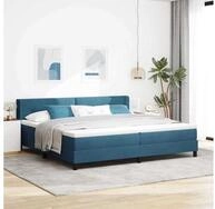 vidaXL Bettgestell vidaXL Boxspringbett mit Kopfteil Dunkelblau 200 x 200 cm...