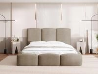 WFL GROUP Polsterbett Harmony mit Bettkasten und Lattenrost, Bettgestell, ohne