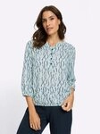 Witt Klassische Bluse Druck-Bluse 3/4-Arm