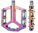LuxusKollektion Plattformpedale MTB Pedale Aluminium Flat CNC 9/16" chromoly