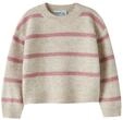 Strickpullover NAME IT "NMFOLENSKA LS KNIT", M&auml;dchen, Gr. 92, beige (peyote melange