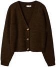 Strickjacke NAME IT "NKFHOLLY BOXY SHORT KNIT CARD NOOS", M&auml;dchen, Gr. 122/128,