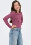 Langarmshirt KIDS ONLY "KOGNELLA L/S O-NECK TOP JRS NOOS", M&auml;dchen, Gr. 134/140,