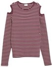 s.Oliver Junior Langarmshirt in Streifen-Optik / Cut-Outs an der Schulter / f&uuml;r