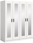 Furnhaus Kleiderschrank Garderobenschrank Kleiderschrank Visby, 2-teilig mit...
