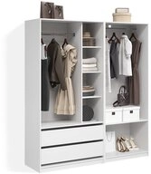 Livinity&reg; Kleiderschrank Trento, Wei&szlig;, 2er Set (2-St)