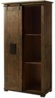 Massivmoebel24 Dreh-/Schwebet&uuml;renschrank RAILWAY Mango Mango braun (Mango...