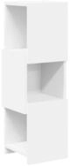 vidaXL Eckregal 25,5x25x80cm Regal Eckregal Eckschrank Wei&szlig; 25,5x25x80cm...