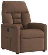 vidaXL Sessel Relaxsessel Braun Stoff (1-St)