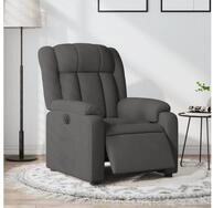 vidaXL Sessel vidaXL Relaxsessel Elektrisch Dunkelgrau Stoff