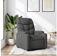 vidaXL Sessel vidaXL Relaxsessel Dunkelgrau Stoff