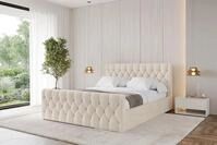 ALTDECOR Polsterbett RENO-Z (Polsterbett mit Bettkasten und Lattenrost, Boxbett...